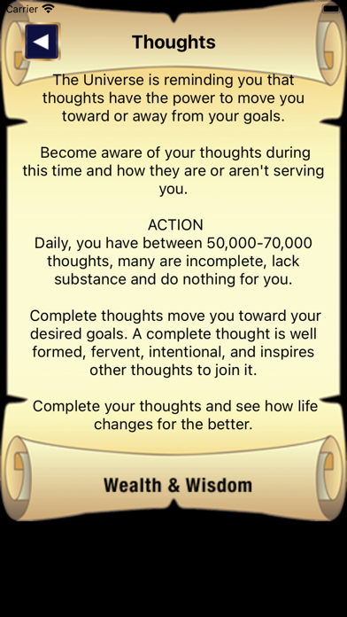Wealth & Wisdom Oracle Cards Screenshot