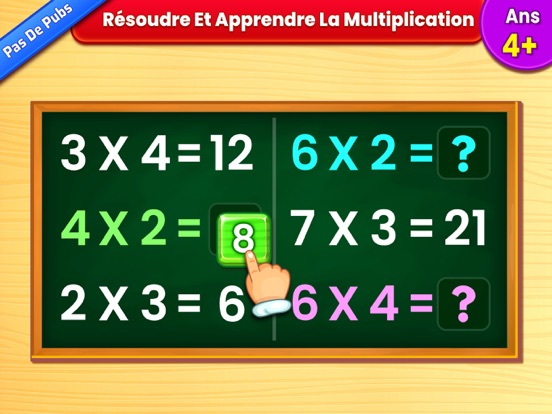Screenshot #4 pour Jeux de multiplication enfants