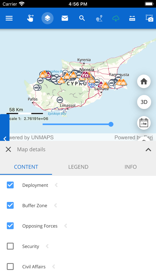#4. Unite Aware Maps UNFICYP (iOS) 由: United Nations Global Service Centre