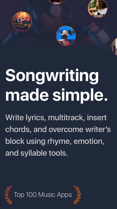 Screenshot #1 pour Songwriter Pro: Lyric Studio