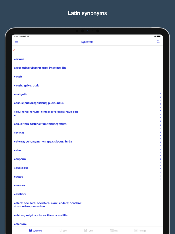 Screenshot #4 pour Latin synonym dictionary