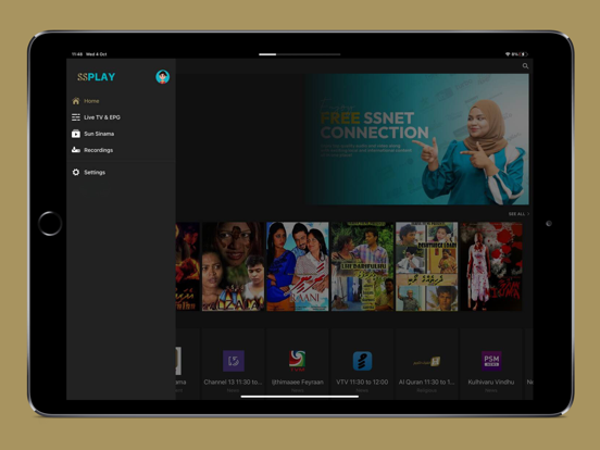 SSPlay iPad screenshot 2 - Entertainment app