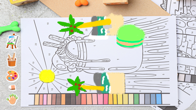 Busy Kids - Christmas Coloring Screenshot