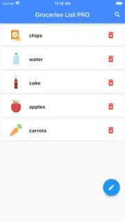 How to cancel & delete grocery list - pro 3