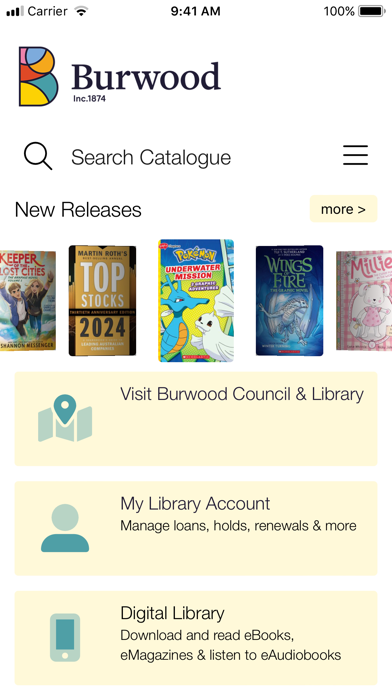 Burwood Library Screenshot
