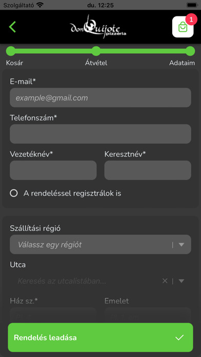 Don Quijote Pizzéria Szolnok Screenshot