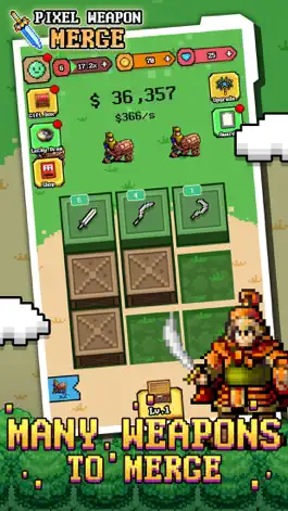 Game screenshot Pixel Weapon Merge apk