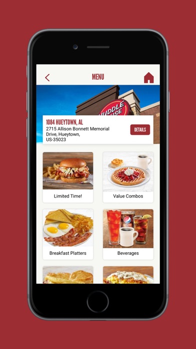 Huddle House App Screenshot