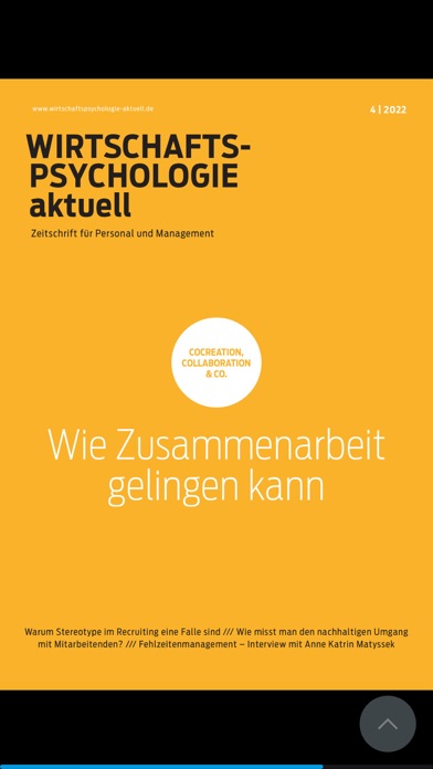 Wirtschaftspsychologie aktuell Screenshot