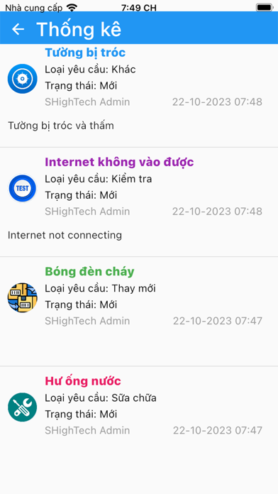 Quản Lý Phòng Trọ Việt Nam Screenshot