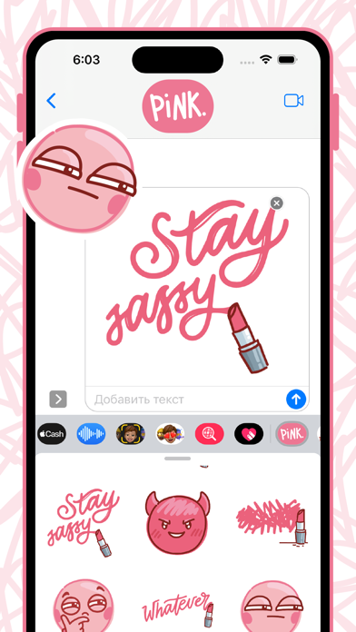 Very PINK stickers! Screenshot