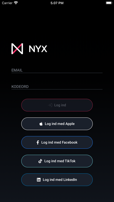 Nyx - nightlife platform Screenshot