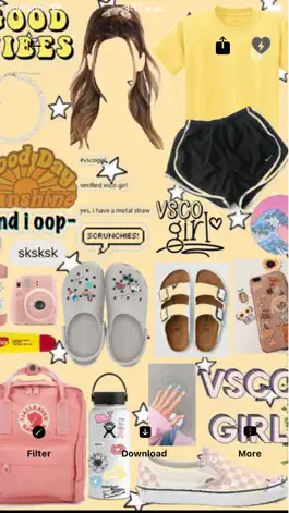 Game screenshot VSCO Girl Outfit Ideas -Walls- apk