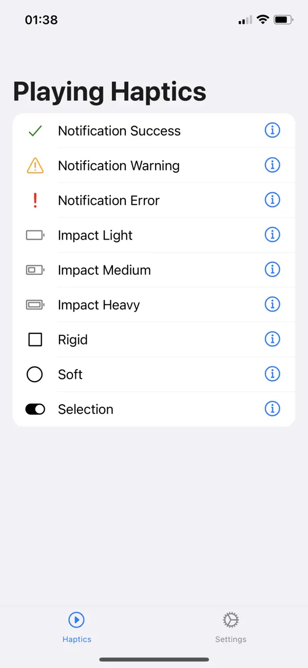#1. Playing Haptics (iOS) 게시자: Maxim Svitavsky