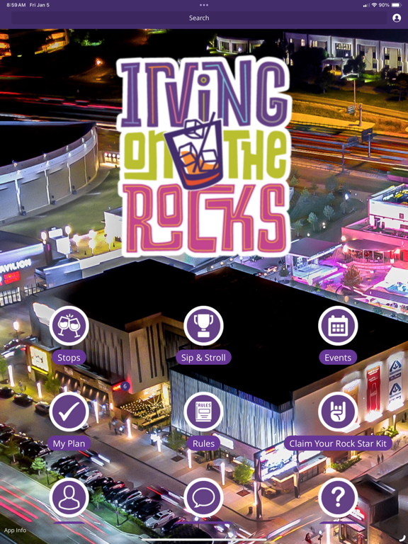 Irving On The Rocks iPad screenshot 1 - Travel app