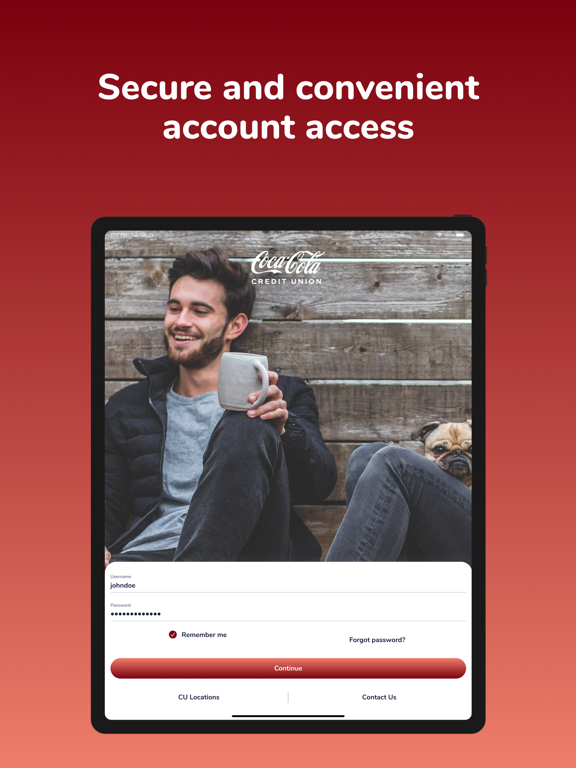 Coca-Cola CU iPad screenshot 5 - Finance app