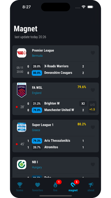preBet - soccer predictions Screenshot