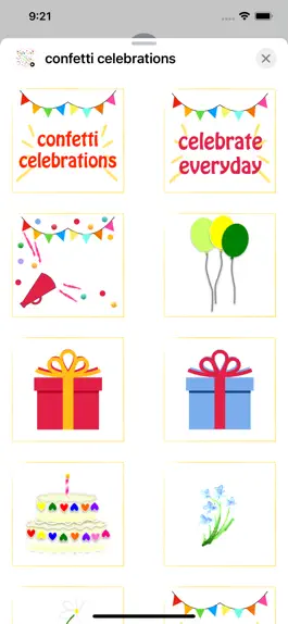 Game screenshot confetti celebrations stickers mod apk
