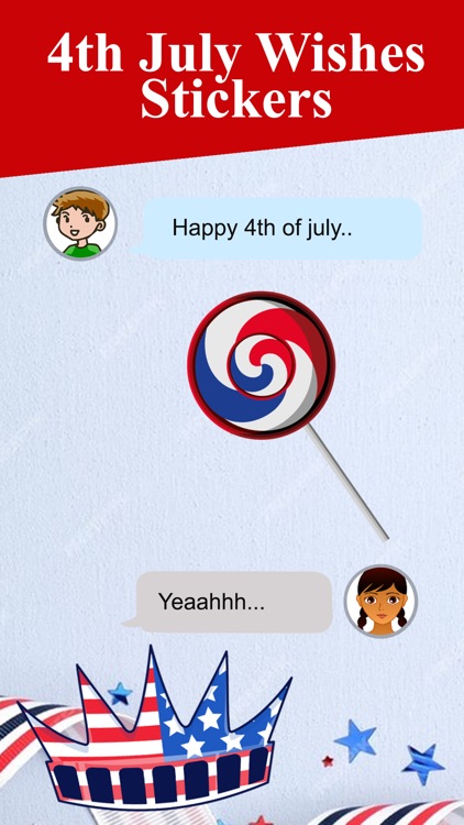 4th of July Wishes Stickers screenshot-3