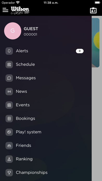 Screenshot 2 of Wilson Club Padel App
