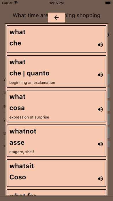 AI Italian Dictionary Screenshot