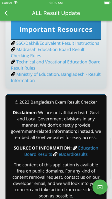 All Exam Result Bangladesh Screenshot