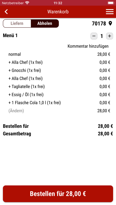 Bella Pizza Stuttgart Screenshot