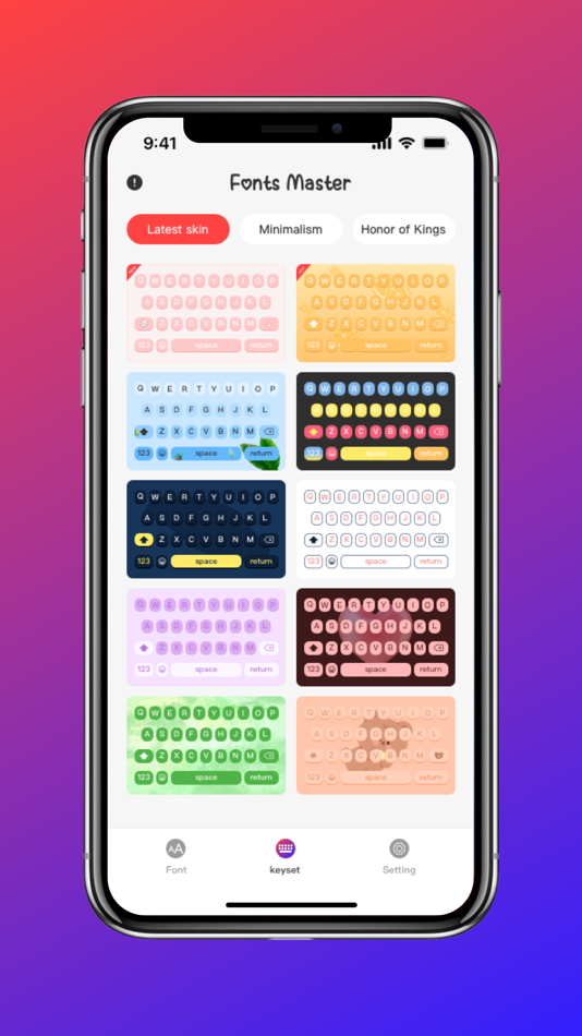 #3. Fonts Master - Keyboard (iOS) 由: STARLORD SG PTE.