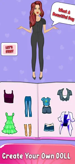 Game screenshot DIY бумага кукла наряжаться apk