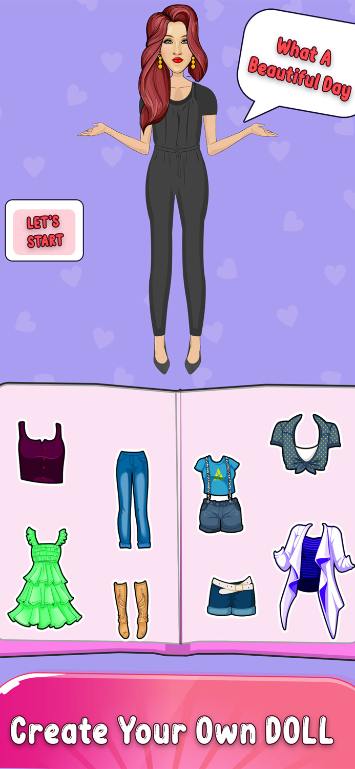 DIY Paper Doll Dress Up Games