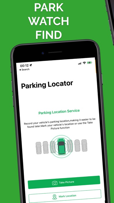 Parking Locator Service Screenshot