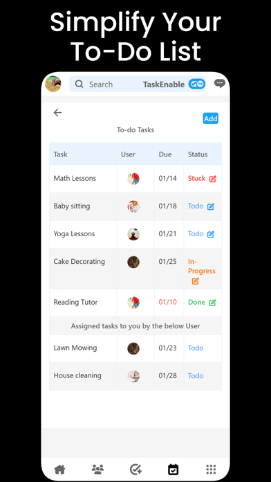 TaskEnable: Local Connect Screenshot