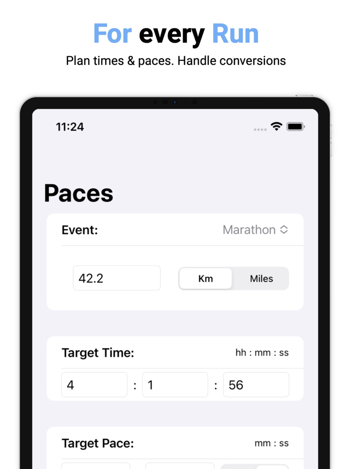 Run Pace Calc