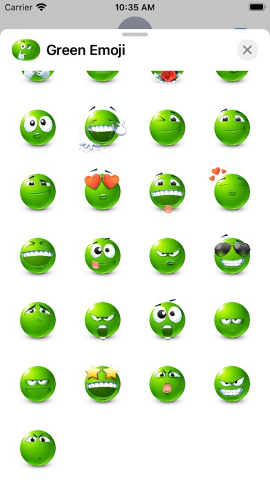 Green Emoji Screenshot