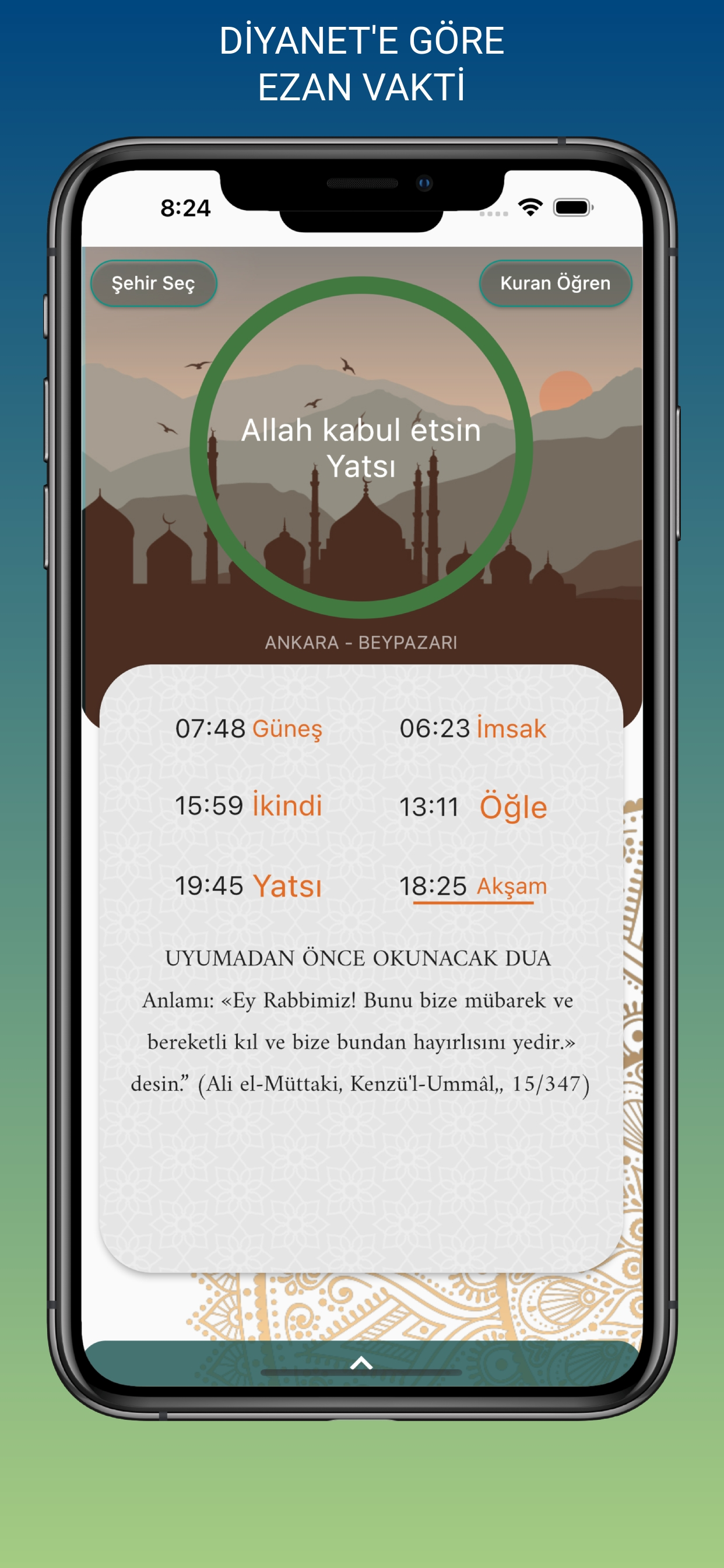 Ezan Vakti & Namaz Vakitleri