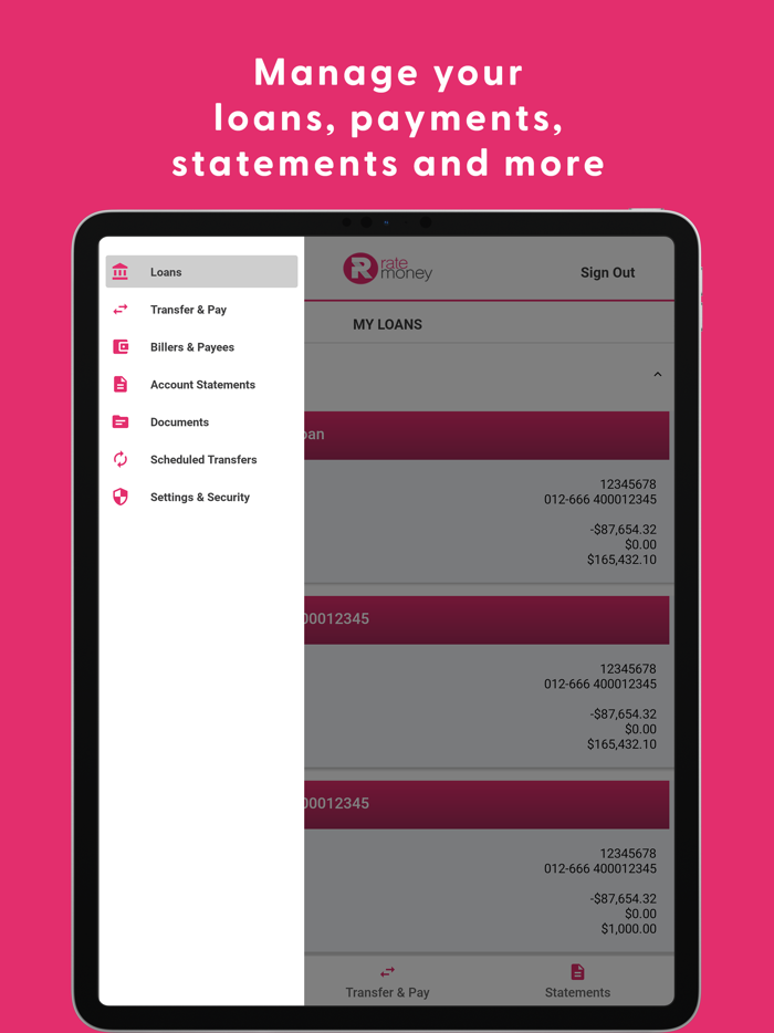 Rate Money Mobile Access