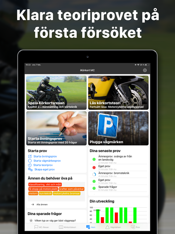 Screenshot #4 pour iKörkort MC