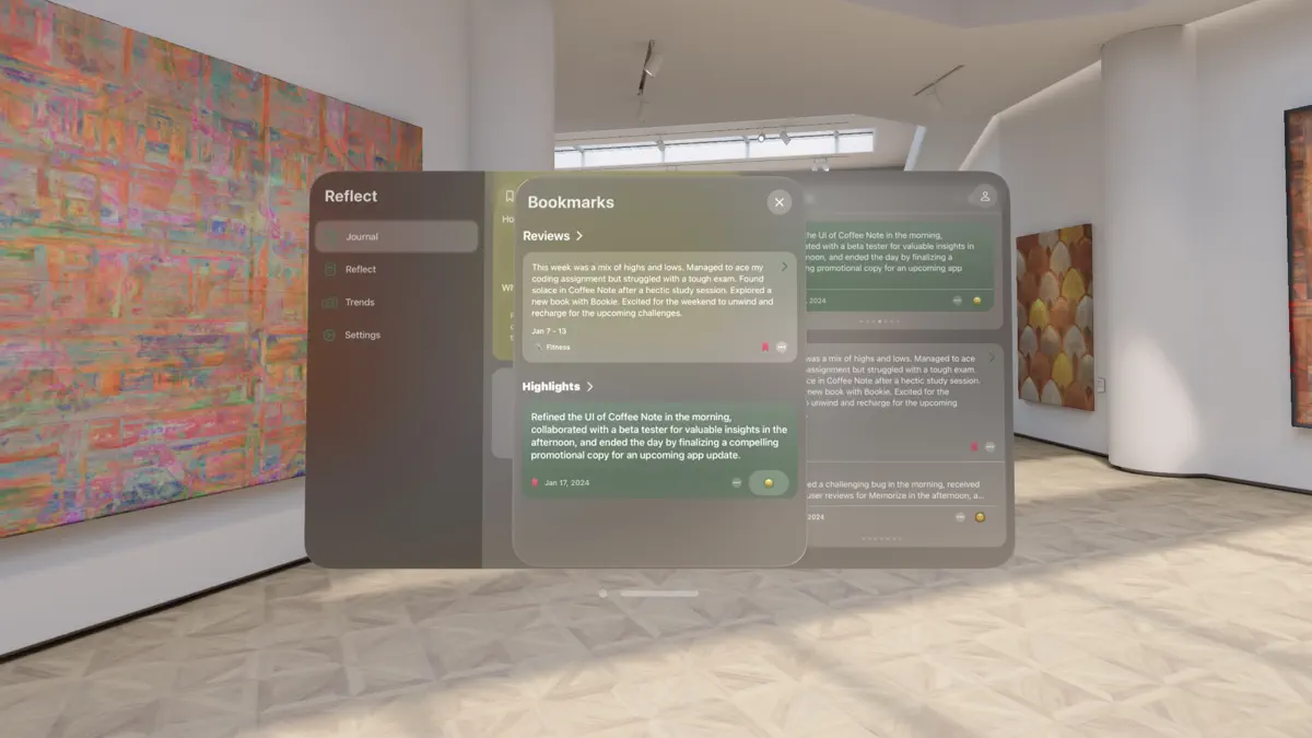 Reflect - Journal & Mood screenshot 2