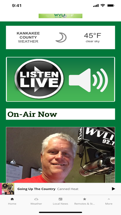 WVLI 92.7 Screenshot