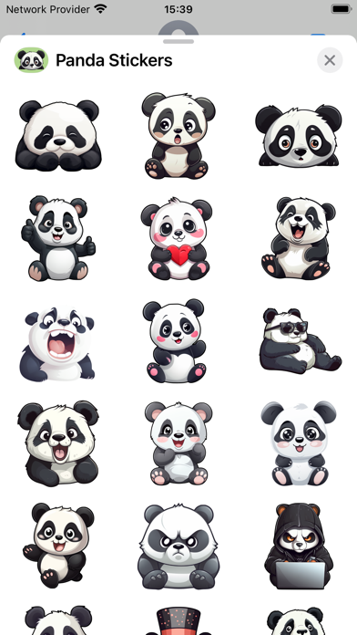 Panda Sticker Pack Screenshot