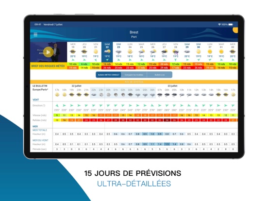 Météo Marine iPad app afbeelding 4