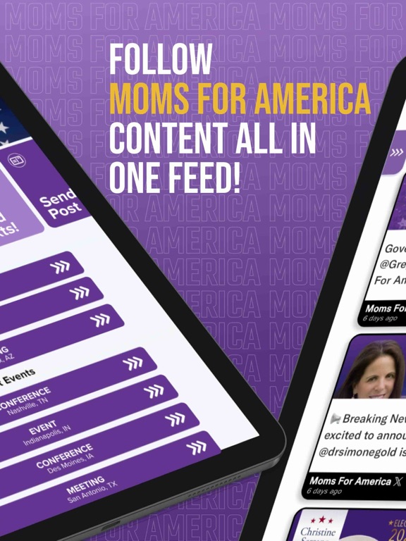 Moms for America App iPad screenshot 2 - News app