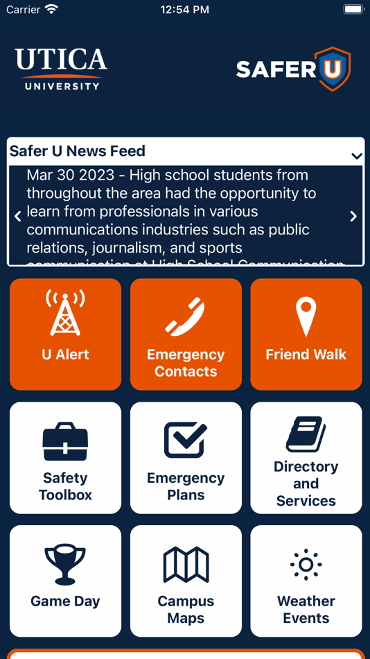 #1. SAFER U (iOS) 由: Utica University