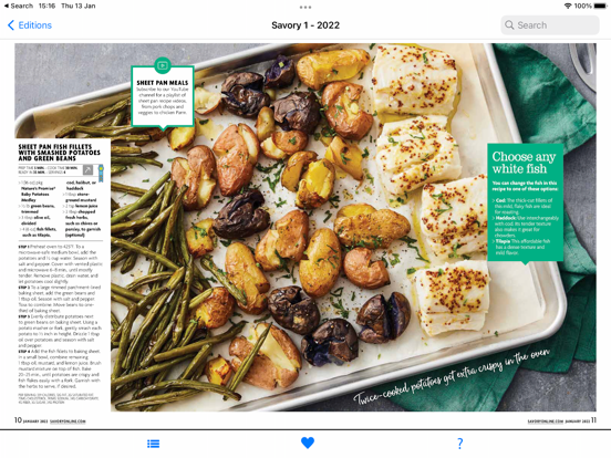 Savory Magazine, Martin's Food iPad screenshot 4 - Food & Drink app