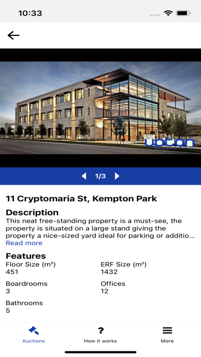 Upton Auctions Screenshot