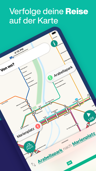 U-Bahn München - Karte & Route