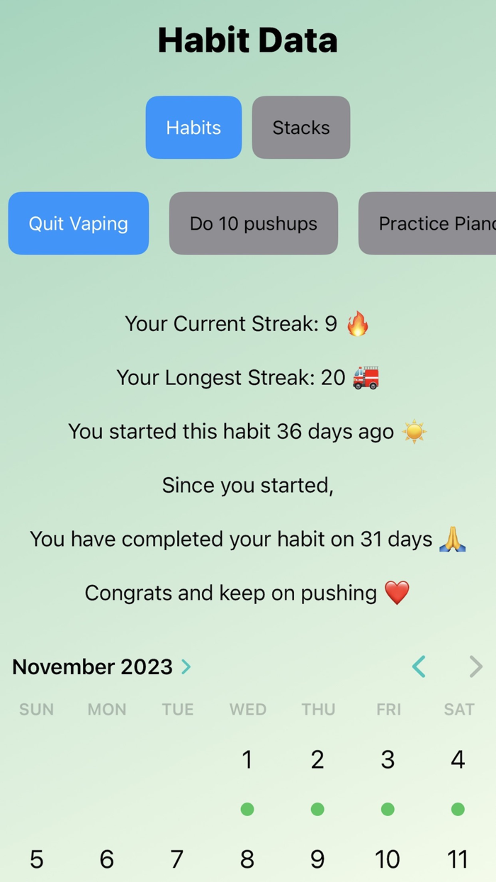 HabitPal Build Track Thrive