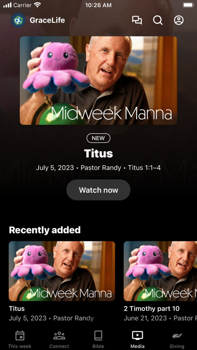 GraceLife.tv Screenshot