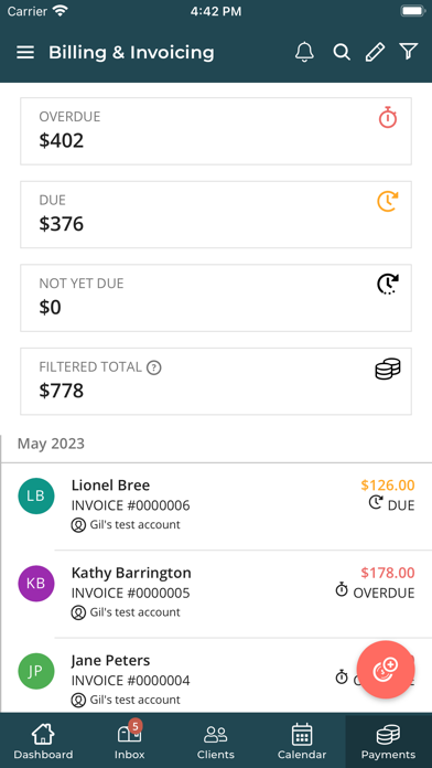 Manta Business Management Screenshot