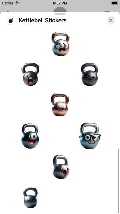 Screenshot #3 pour Kettlebell Stickers